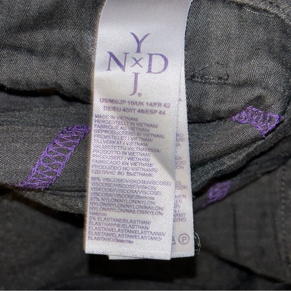 NYDJ Charcoal Gray Ponte Knit Pant Size 10 with Lift & Tuck Technology - Picture 5 of 5